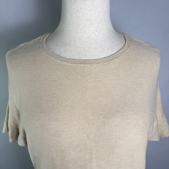 Quince Women's Dolman Sleeve Cream Sweater Organic Cotton & Cashmere Size Small - Picture 4 of 11
